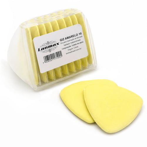 Giz de Alfaiate Amarelo Caixa com 10 unidades P31613 Giz de Alfaiate Amarelo Caixa com 10 unidades P31613