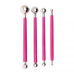 Kit Boleador de Metal Lanmax Pink 4 Und p33942