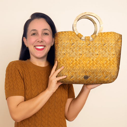 Kit para Confecção Bolsa Marisol + Tutorial Passo a Passo Costura Camy da Colorida
