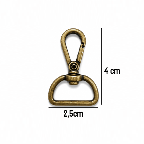Mosquetao 2,5 cm Ouro Velho VA237020-OURO-VELHO Mosquetao 2,5 cm Ouro Velho VA237020-OURO-VELHO