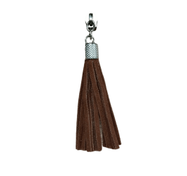 Cursor Tassel Couro Prata C0501