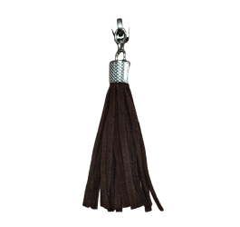 Cursor Tassel Couro Prata C0501