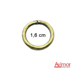 Argola de Metal Ouro Velho  1,6 cm SAARG16OV