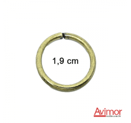 Argola de Metal Ouro Velho  1,9 cm SAARG19OV