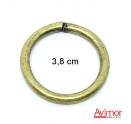 Argola de Metal Ouro Velho 3,8 cm SAARG38OV