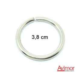 Argola de Metal Prata 3,8 cm SAARG38N