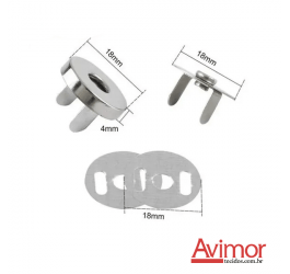 Botão Magnético Ouro Velho 18mm com 5 unidades GOB18OV