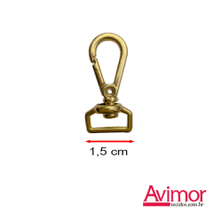 Mosquetão 1,5 cm VA267015-DOURADO