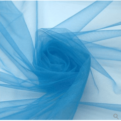 Tecido Tule Azul Bebe Largura 2,40mt  