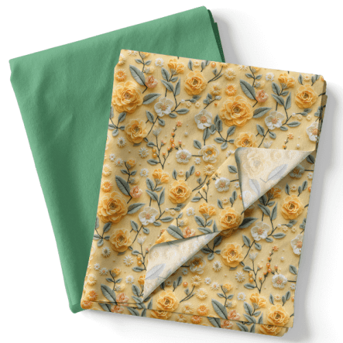 Composê Sarja Impermeável 3D Primavera Solar + Tricoline (0,50 x 1,50)