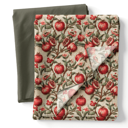 Composê Tricoline Digital Doce Romã + Tricoline (0,50 x 1,50 mts)