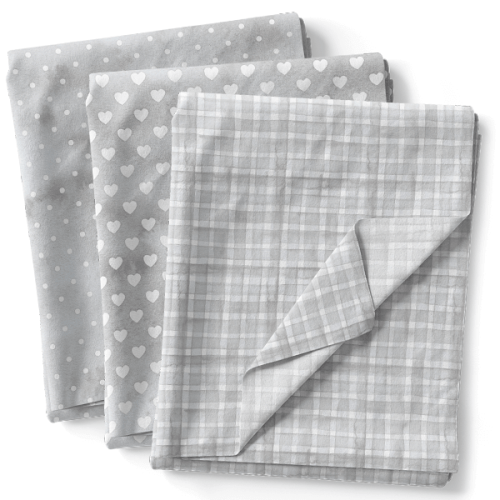 Kit Tecidos 0,50x1,50 mts Composê Tricoline Digital Aquarelado Várias Cores KT061