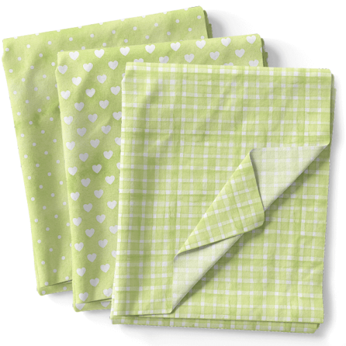 Kit Tecidos 0,50x1,50 mts Composê Tricoline Digital Aquarelado Várias Cores KT061