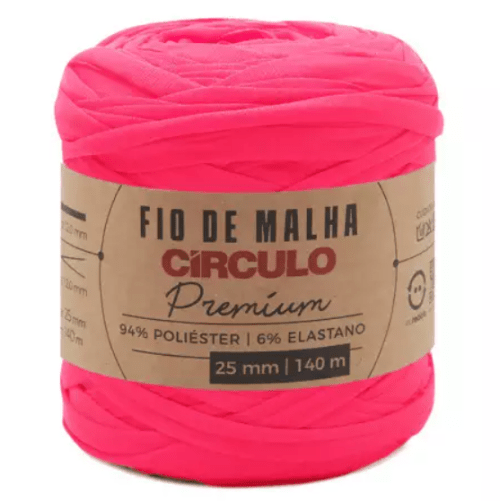 Fio de Malha Premium Circulo Várias Cores 25mm 140mts 432512