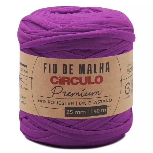 Fio de Malha Premium Circulo Várias Cores 25mm 140mts 432512