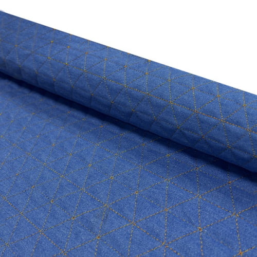 Jeans Claro Matelassê Triângulos JM892C (0,50 x 1,70 mts)