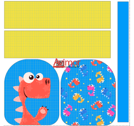 Painel Mochila Mini Dino Cute PS024