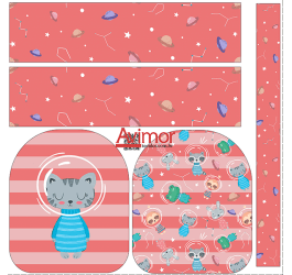 Painel Mochila Mini Gatinho Astronauta PS006