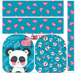 Painel Mochila Mini Panda Love PS013