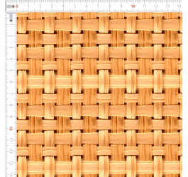 Sarja Impermeável Estampada Palha Trança Reta Bambu 9100e11117