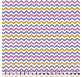 Tecido Tricoline Estampado Chevron Zigue Zague Roxo 3605SIL/01