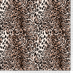 Tecido Crepe Salinas Animal Print Leopardo CRSA48