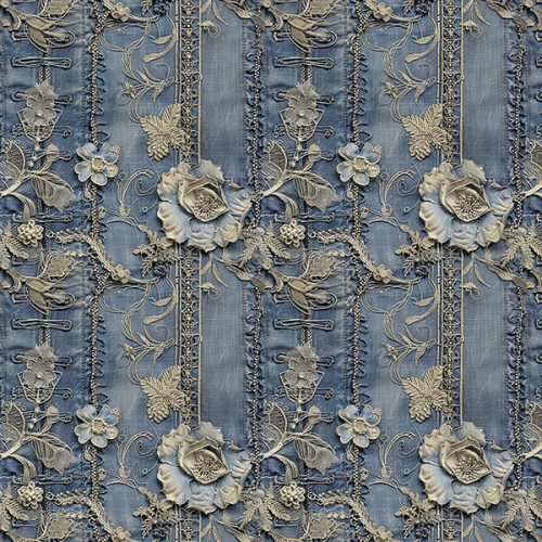 Sarja Impereável Estampada Jeans Vintage Floral 9100e15742