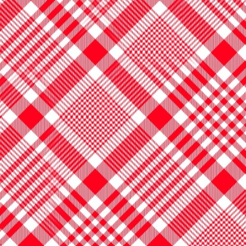 Tecido Tricoline Estampado Xadrez Tartan Vermelho 1389v04
