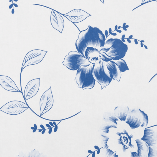 Percal Estampado Floral Azul 200 Fios (2,5mts de largura) 9021 Percal Estampado Floral Azul 200 Fios (2,5mts de largura) 9021