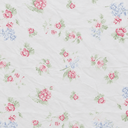 Percal Estampado Floral Rosa e Azul 200 fios (2,5mts de largura) 9008