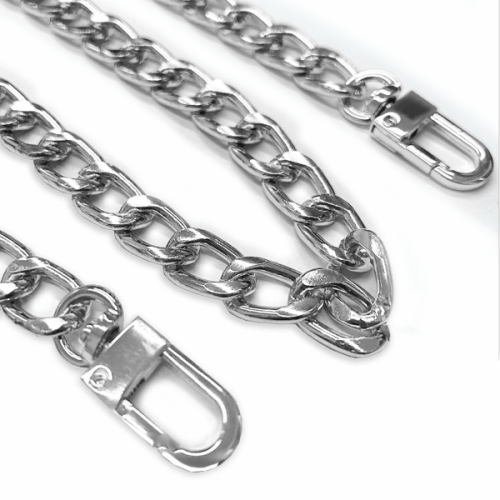 Corrente Com Mosquetão Metal 1,2 m Prata CH-3908