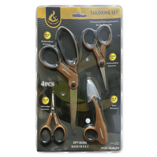 Kit Tesouras 4 Peças Várias Cores CH-4088