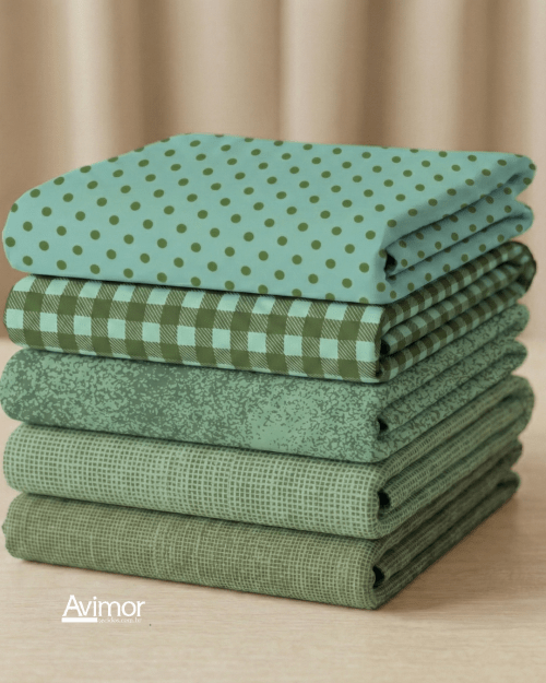 Kit 5 Tecidos Composê Tricoline 100% Algodão Coloré Várias Cores KT060