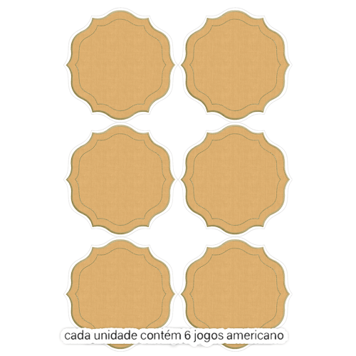 Kit Sarja Estampada Impermeável Jogo Americano Liso Amarelo Natural 9100e16575