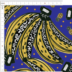 Sarja Estampada Impermeável Bananas Royal 9100e5912