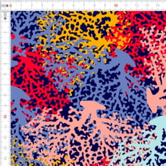 Sarja Estampada Impermeável Coral Colorido 9100e4626