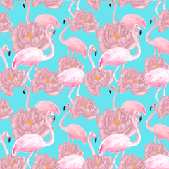 Sarja Estampada Impermeável Flamingo e Flores 9100e4909