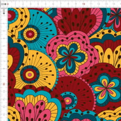 Sarja Estampada Impermeável Mandala Abstrata 9100e4894