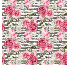 Sarja Estampada Impermeável Roseira Listrada Rosa 9100e4907 Sarja Estampada Impermeável Roseira Listrada Rosa 9100e4907
