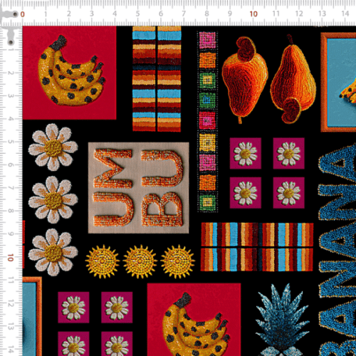 Sarja Impermeavel 3D Arte Tropical 9100E15272