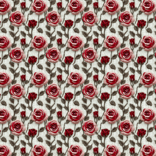 Sarja Impermeavel Estampada 3D Flores em Tramas 9100E15083