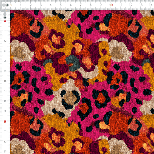Sarja Impermeável Estampada Animal Skin Onça 9100E16408