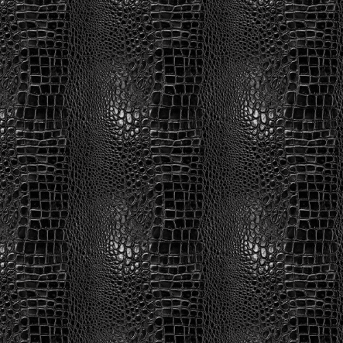 Sarja Impermeável Estampada Animal Skin Réptil Preto 9100E16409