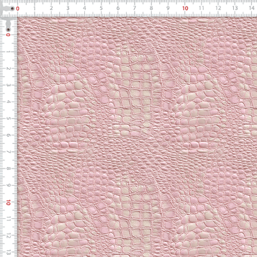 Sarja Impermeável Estampada Animal Skin Réptil Rosa 9100E16411