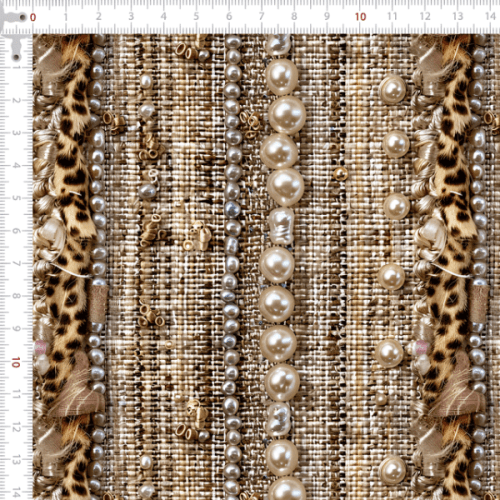 Sarja Impermeável Estampada Efeito 3D Elegância Natural 9100e15242