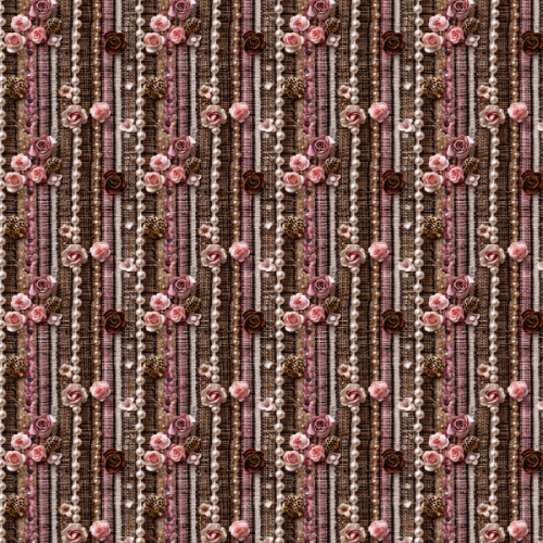 Sarja Impermeável Estampada Efeito 3D Glamour Bordado  9100e15239