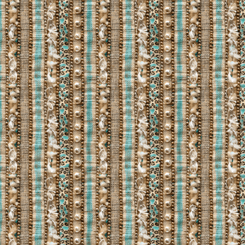 Sarja Impermeável Estampada Efeito 3D Toque de Luxo Bordado 9100e15241