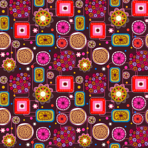 Sarja Impermeável Estampada Geométrico Retrô Abstrato 9100e9388