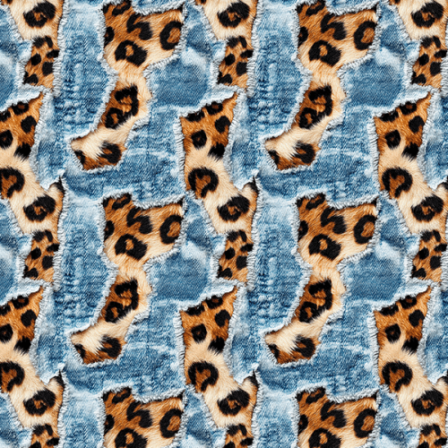 Sarja Impermeavel Jeans Leopardo 9100E15660