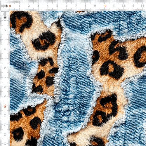 Sarja Impermeavel Jeans Leopardo 9100E15660